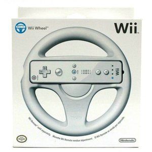 Genuine Nintendo Wii Wheel White OEM Driving Accessory RVL A HA USZ New Sealed